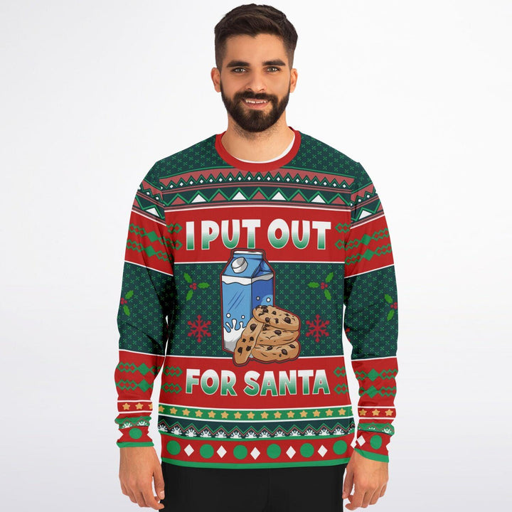 I Put Out For Santa Ugly Christmas Sweater - ThatGeekLyfe