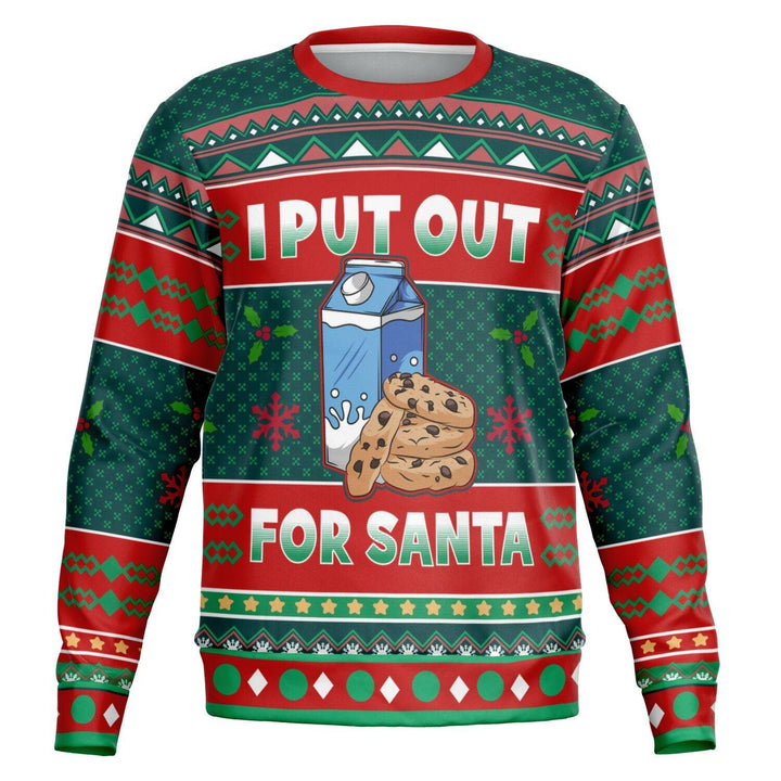 I Put Out For Santa Ugly Christmas Sweater - ThatGeekLyfe