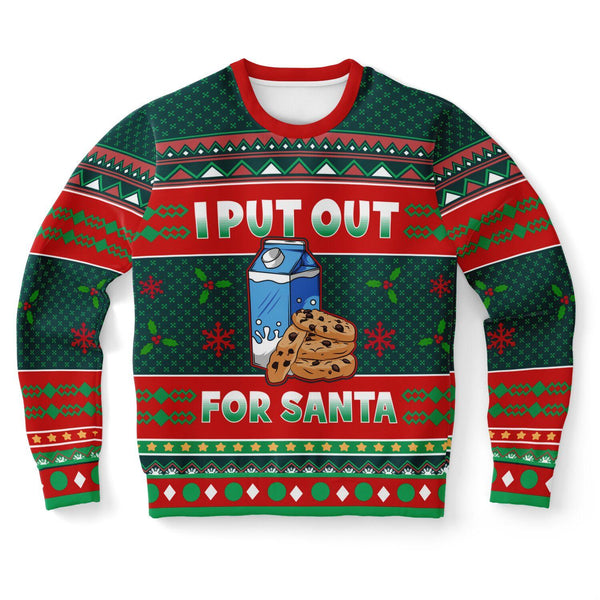 I Put Out For Santa Ugly Christmas Sweater - ThatGeekLyfe