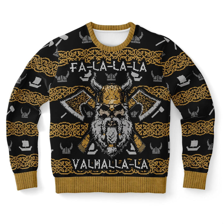 Fa-La-La-La-La Valhal-La-La Ugly Christmas Sweater - ThatGeekLyfe