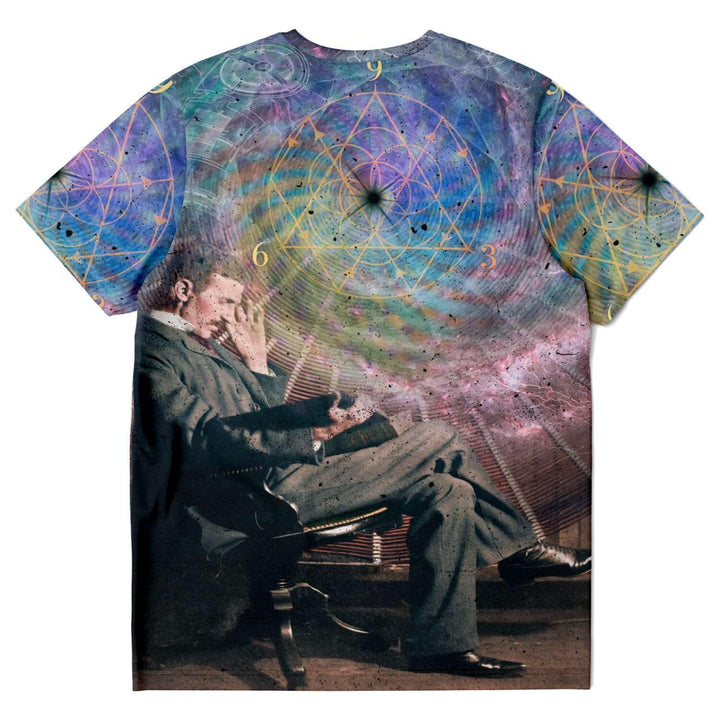 Tesla The Magician All Over Print Tee - ThatGeekLyfe