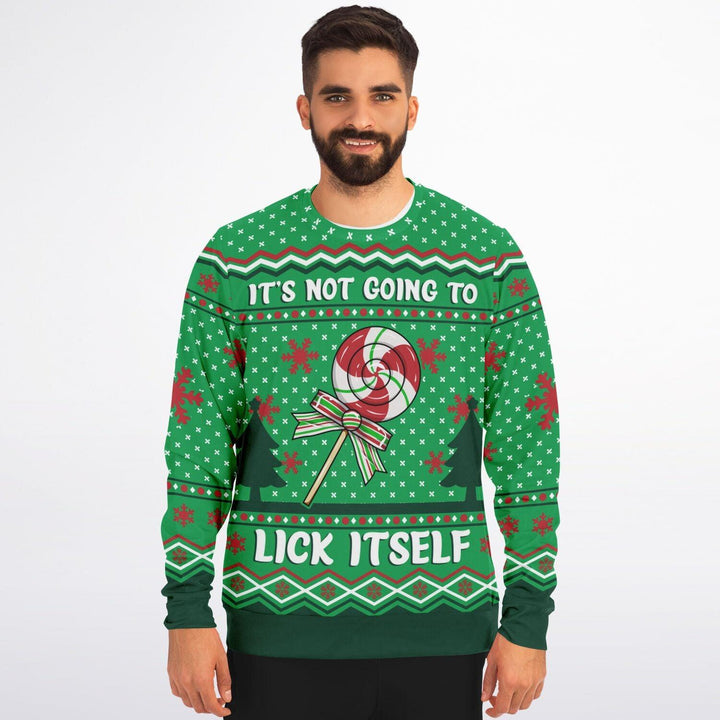 It's Not Going To Lick Itself Ugly Christmas Sweater - ThatGeekLyfe