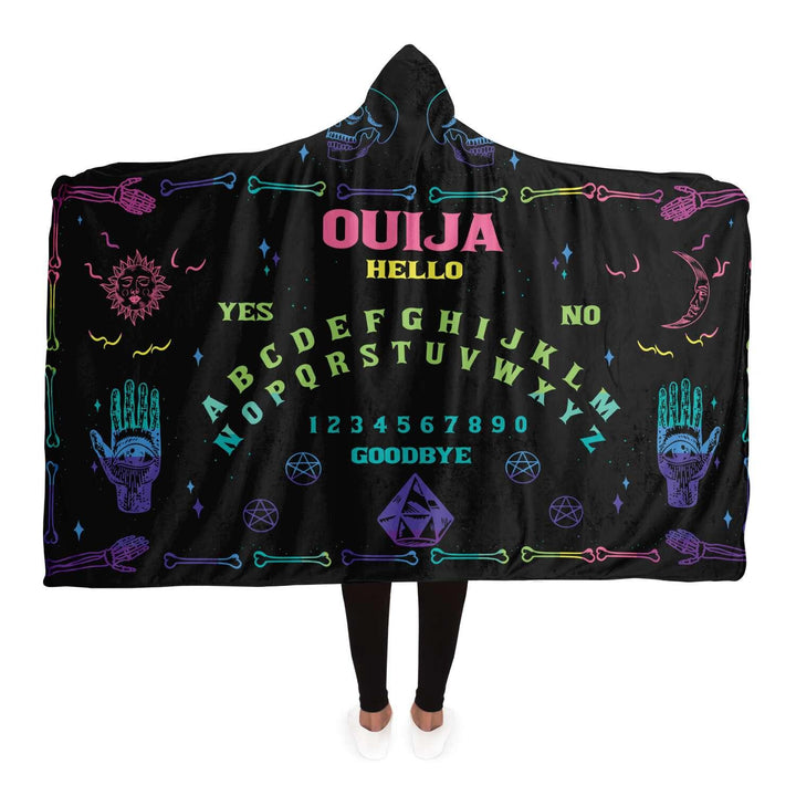 Ouija Board Multi Color Cultist Hooded Blanket - ThatGeekLyfe