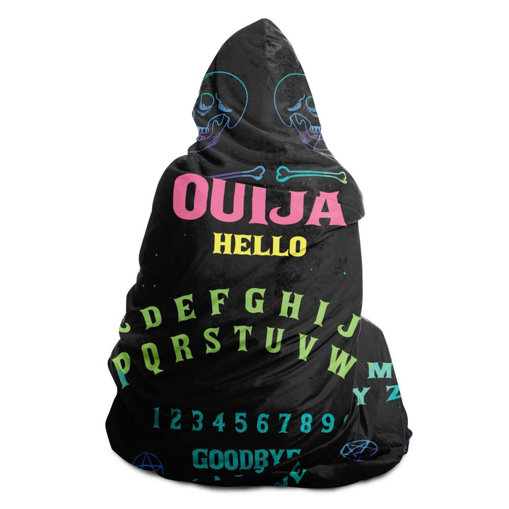 Ouija Board Multi Color Cultist Hooded Blanket - ThatGeekLyfe