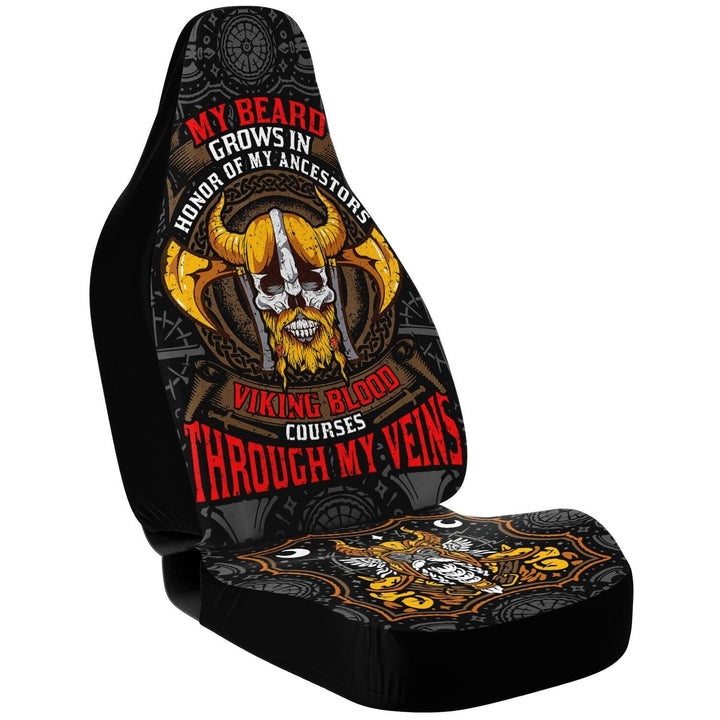 Beard, Honor & Vikings Blood Car Seat Covers - ThatGeekLyfe