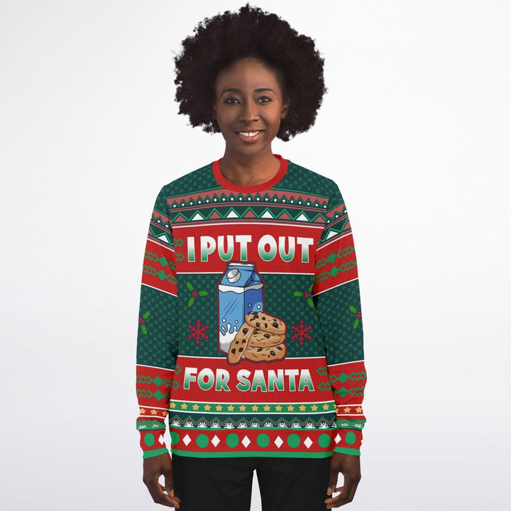 I Put Out For Santa Ugly Christmas Sweater - ThatGeekLyfe